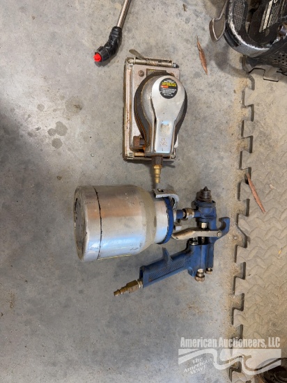 Lot Of Air Hose And Tools