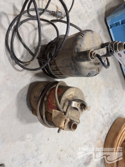 2 ELECTRIC SUMP SUMPS ( NO HOSE)