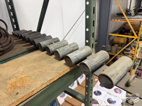 Metal Rack w/ 14 Mounts for Shovels, Rakes, or Other Tools