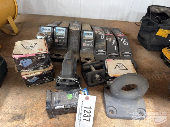 (7) Hitch Mount Receivers w/ Pintle Hitch Components
