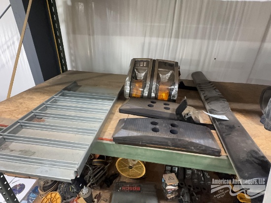 (2) APS Step, (2) Rubber Bumpers, Headlight, & Truck Tool Box Drawer