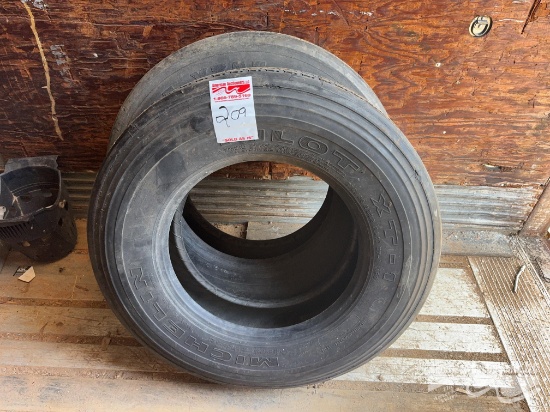 (2) 275/80R22.5 Tires