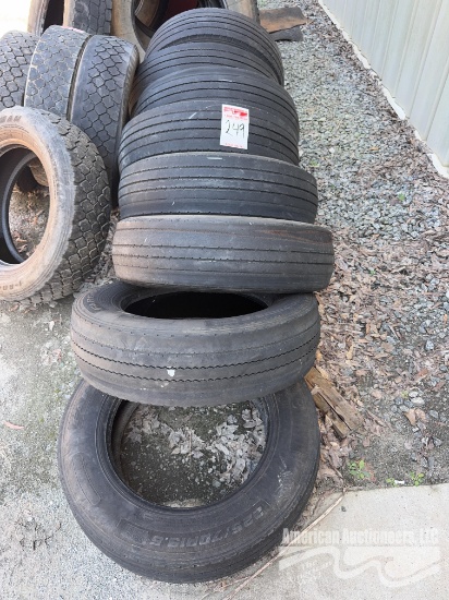 (8) Ironman 255/70R19.5 Tires