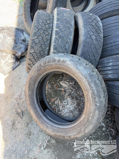 (4) Ironman 255/70R19.5 Tires