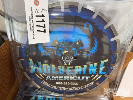 10 NEW AMERICUT SEGMENTED DIAMOND SAW BLADES.