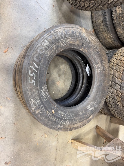 (2) Continental 215/75R17.5 Tires 18 Ply