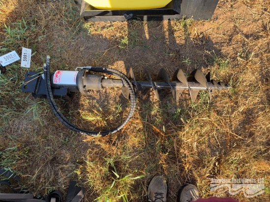 MINI EXCAVATOR HYD AUGER W/8" AUGER