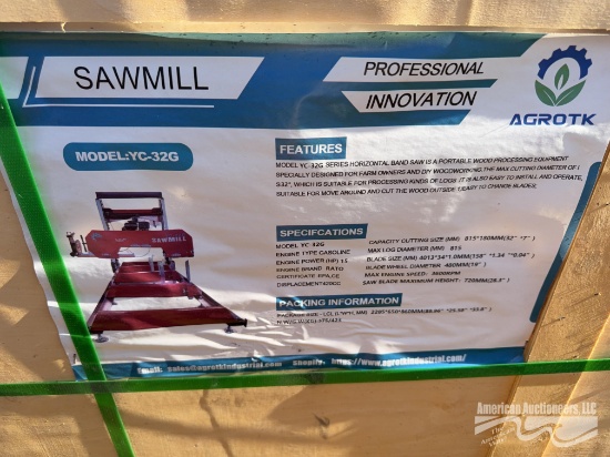 AGROTK YC-32G 15HP SAW MILL