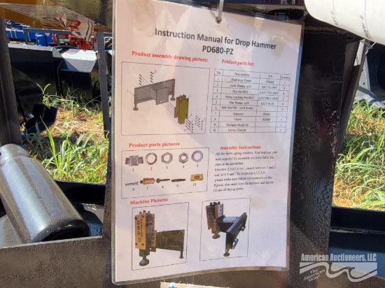 AGT PD680-PZ QUICK ATTACH DROP HAMMER