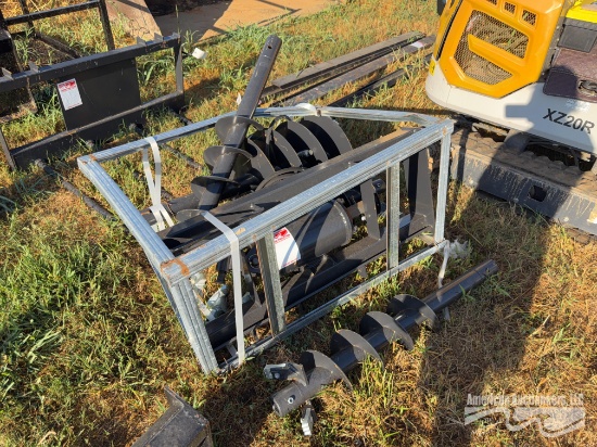 QUICK ATTACH HYD AUGER W/ 18", 12" & 8" BITS