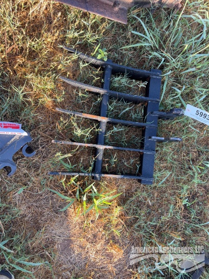 18" MINI EXCAVATOR ROOT RAKE