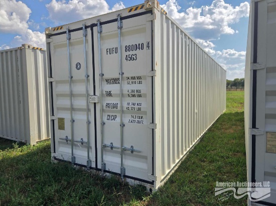 2026 40' SHIPPING CONTAINER W/4 SIDE DOUBLE DOORS