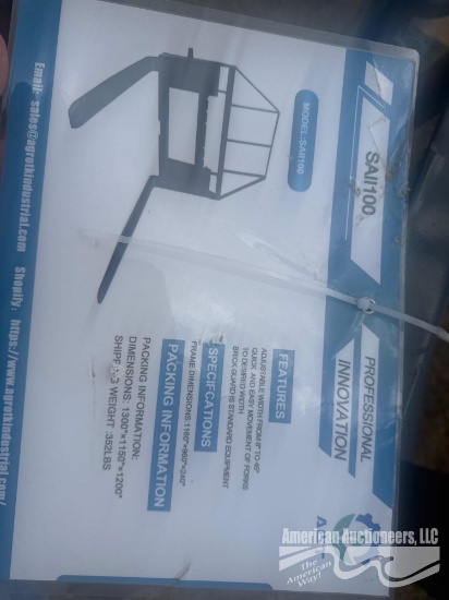 AGT SAII100 QUICK ATTACH 48" ADJUSTABLE PALLET FORK & MAST