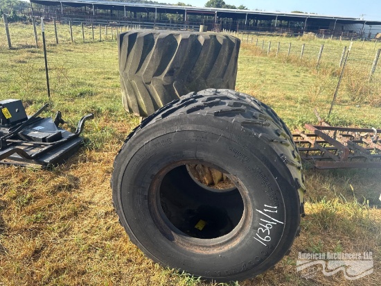 (3) Flotation Tires For Spreader Truck
