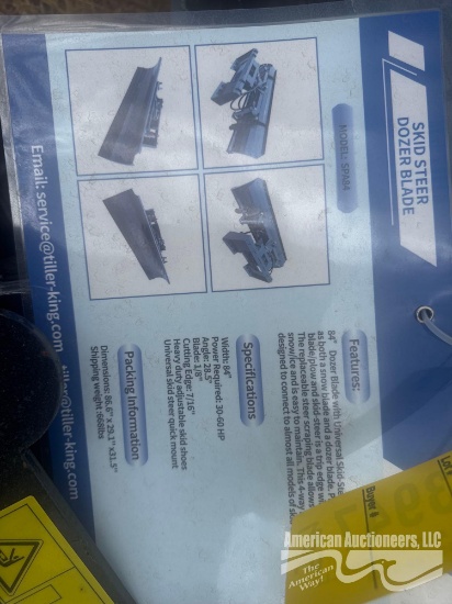 Mower King Spa84 Quick Attach 84" Dozer Blade