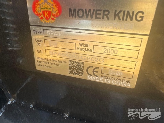 Mower King Spa84 Quick Attach 84" Dozer Blade