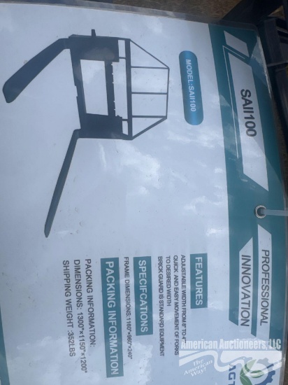 Agt Saii100 Quick Attach 4' Pallet Forks & Mast