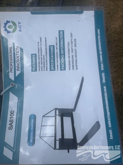 Agt Saii100 Quick Attach 4' Pallet Forks & Mast
