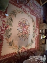 Large Floral Aubusson-Style Area Rug 15' x 12'