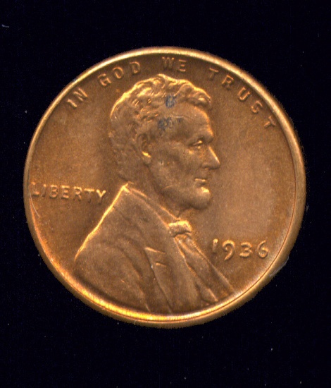 1936 ... BU RED GEM / UNC ... Lincoln Cent