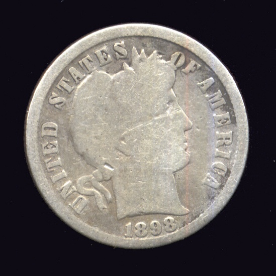 1898 ... Better Date ... Barber Dime