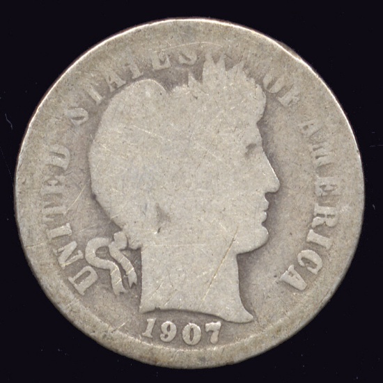 1907-O ... Better Date ... Barber Dime