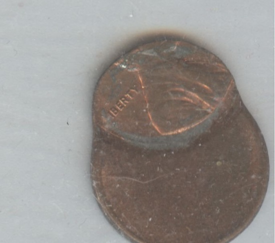 STUCK OFF CENT LINCOLN CENT
