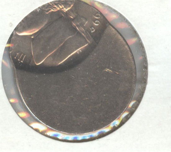 JEFFERSON NICKEL STRUCK OFF CENTER
