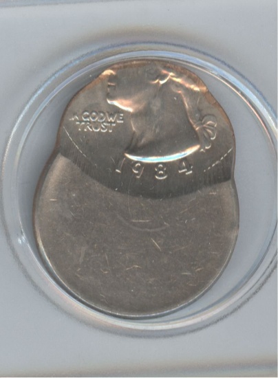 CLAD QUARTER STRUCK OFF CENTER