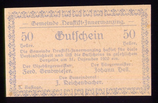 Notgeld ... #85 ... UNC