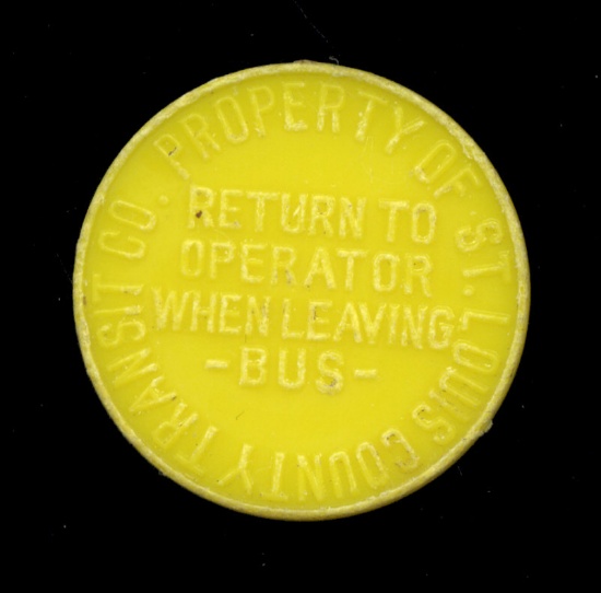 saint Louis, MO ... Return Bus Token