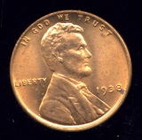 1938 ... BU RED UNC ... Lincoln Cent