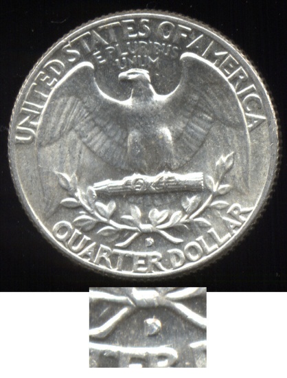 1964-D ... D/D West ... Washington Quarter