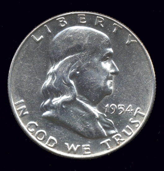 1954-D ... UNC ... Franklin Half Dollar