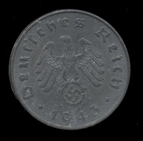 1943-A  ...  10 Pfennig  ...  German Coin
