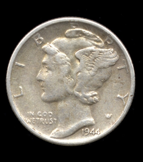 1944-S ... High Grade  ...  Mercury Dime