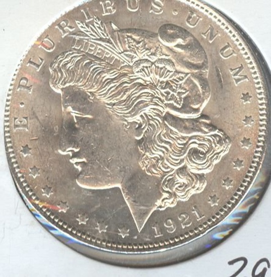 UNC 1921 MORGAN SILVER DOLLAR