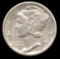 1944-D ... AU / UNC ... Mercury Dime