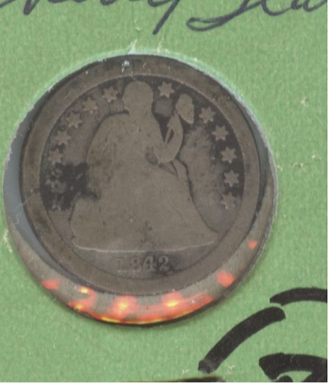 1842-O SEATED LIBERTY DIME