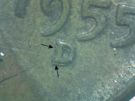 1955-D/D LINCOLN CENT