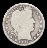 1907-S ... Better Date ... Barber Half Dollar