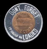 NRA ... Good Luck Encased Penny Token