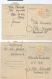 2 POST WAR GERMAN POSTCARDS