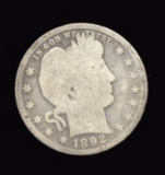1892 ... First Year Issue ... Barber Quarter