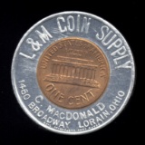 Lorain, OH Ohio ... Good Luck Encased Penny