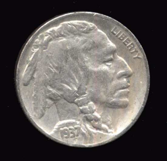 1937-S ... FULL Date ... Buffalo Nickel