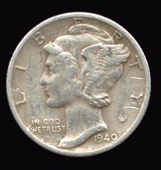 1940-S ... Better Grade ... Mercury Dime