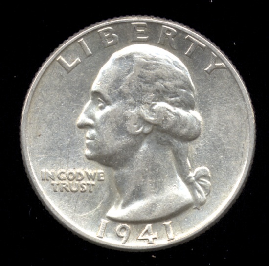 1941 ... AU / UNC ... Washington Quarter