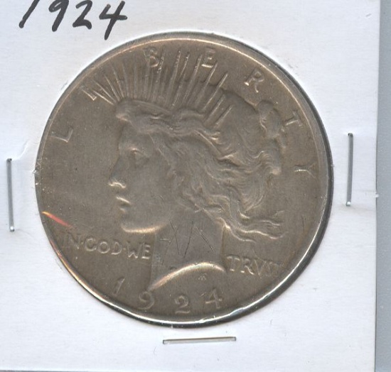 1924 PEACE SILVER DOLLAR