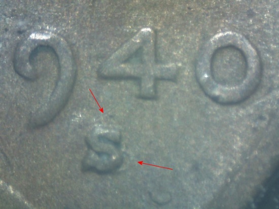 1940-S/S/S LINCOLN CENT